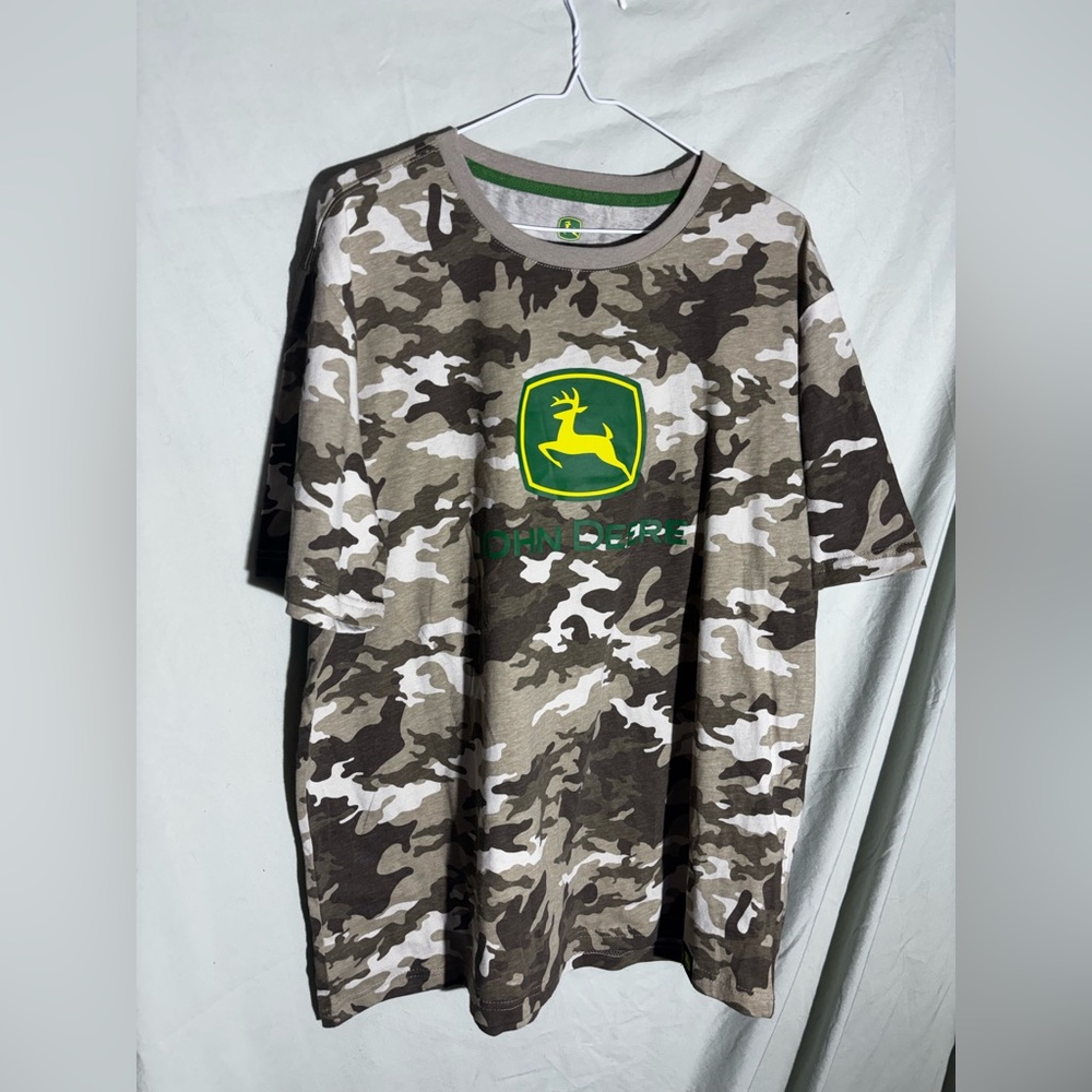 John Deere Green and Brown Camouflage T-Shirt